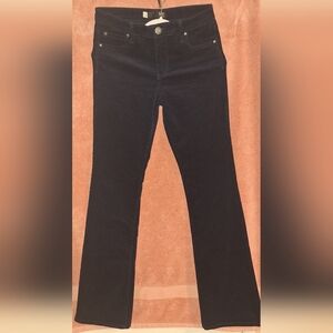 Kut From the Kloth Pants Womens Sz 4 D Blue Karen Baby Bootcut Velvet Corduroy